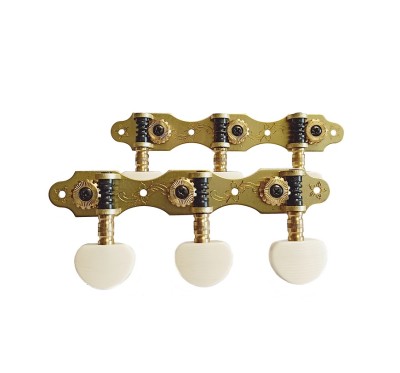 Van Gent Classical Guitar Machine Heads 400 Ivory Imitate Buttons