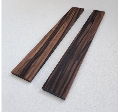 Lot of 2 Exotic African Ebony Classical Guitar Fingerboards 