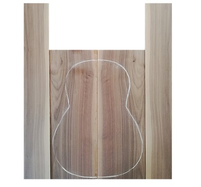 Master American Walnut Classical Guitar Back and Sides Set