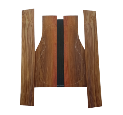 Cocobolo Classical Guitar 3 Part Backs and Sides  #Set 3