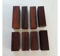 Lot of 8 Madagascar Rosewood Knife  Handles + 10 Years Old Superior Quality