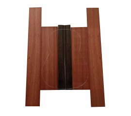 Buy One Bloodwood / Ebony Classical Guitar Backs in 4 Parts and Sides Set And Get Another One For Free