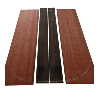 Buy One Bloodwood / Ebony Classical Guitar Backs in 4 Parts and Sides Set And Get Another One For Free